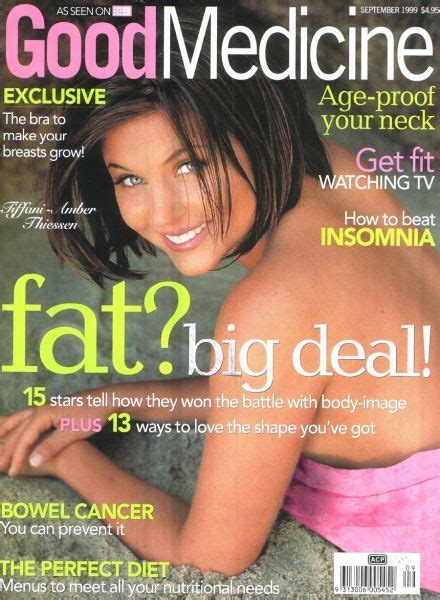 Tiffani Thiessen, Good Medicine Magazine September 1999 Cover Photo ...