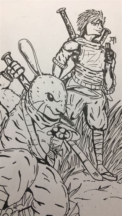 ninja rabbit   master  ninjaart  newgrounds