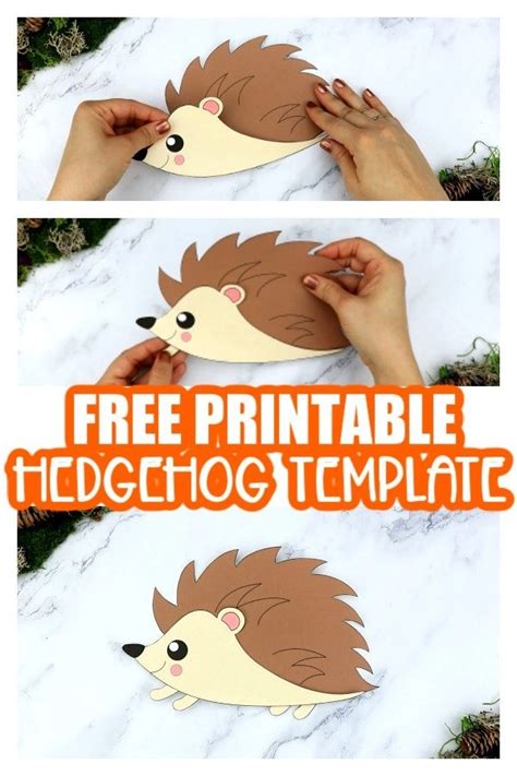 Free Printable Cut and Paste Hedgehog Craft for Kids – Simple Mom Project