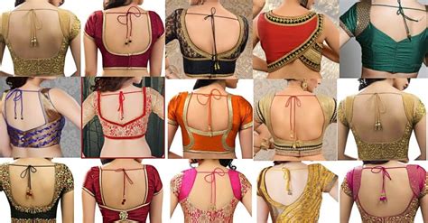 50+ latest blouse back designs for saree, Lehenga/Beautiful back neck ...