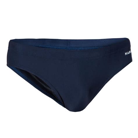 Maillot de bain garçon - Basic 100 bleu - Bleu Acier - Nabaiji - Décathlon
