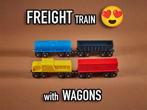 FHT - Freight Toy Train set with wagons BRIO IKEA compatible 3D model 3D printable | CGTrader