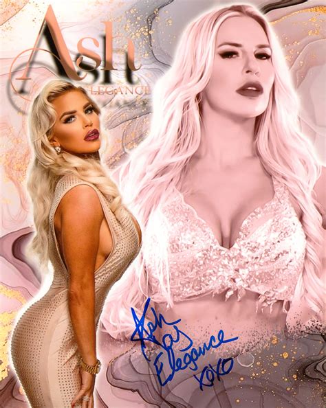 Ash By Elegance signed 8x10 Photo – Signed By Superstars