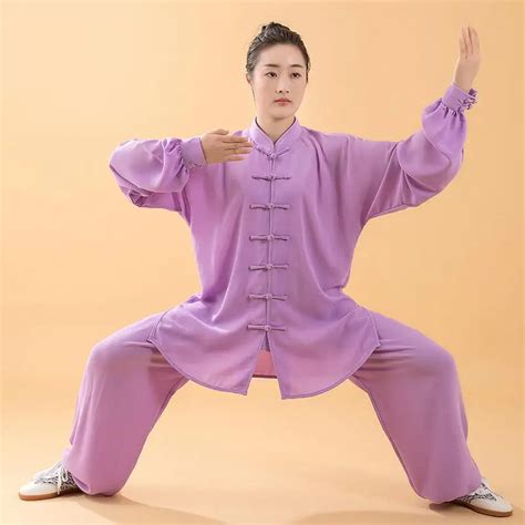 Женский хлопковый костюм для тай-чи | AliExpress
