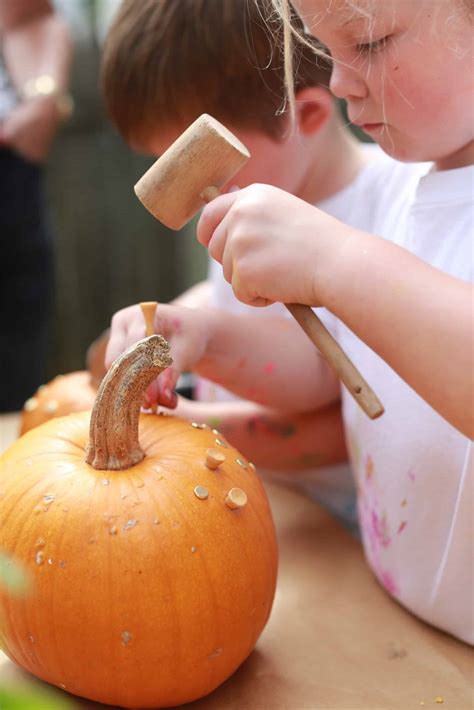 A Pounding Pumpkin Activity for Kids - The Artful Parent