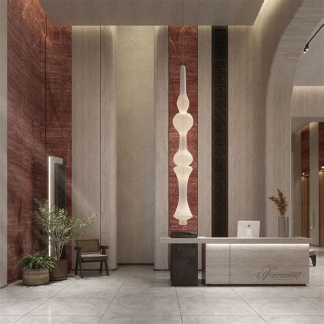 Fairmont Hotel Design in Jordan :: Behance | Lobby interior design ...