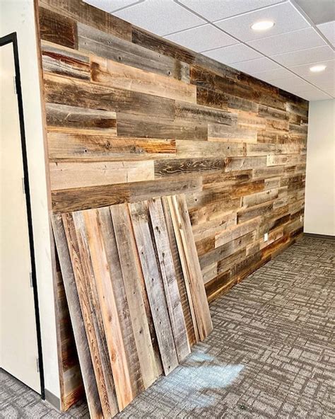 Extra Wide Reclaimed Barn Wood Nail up Application Wall - Etsy