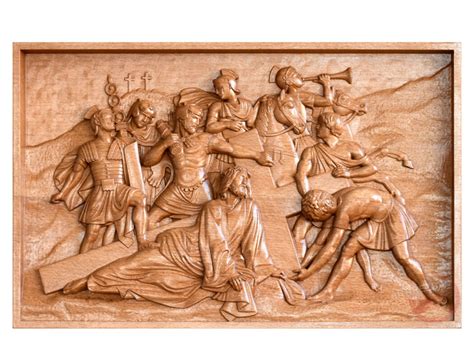 Christ Carrying The Cross 01 | ART-REZBA | Amazing Wood Carving For You!