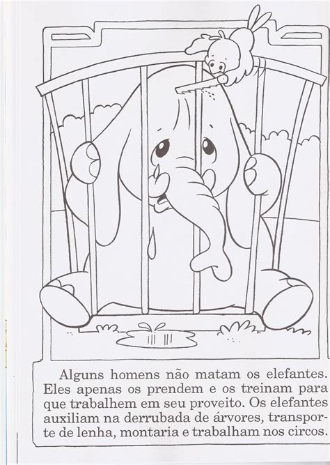 História De Elefante Para Imprimir - Livrinho para colorir O Elefante - livrinho infantil com história ...