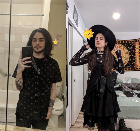 Couldn't find the hot goth girlfriend, so I became the hot goth