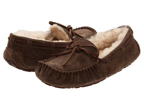 UGG Dakota (Espresso) Women's Moccasin Shoes | Slippers.com - Shop Comfy