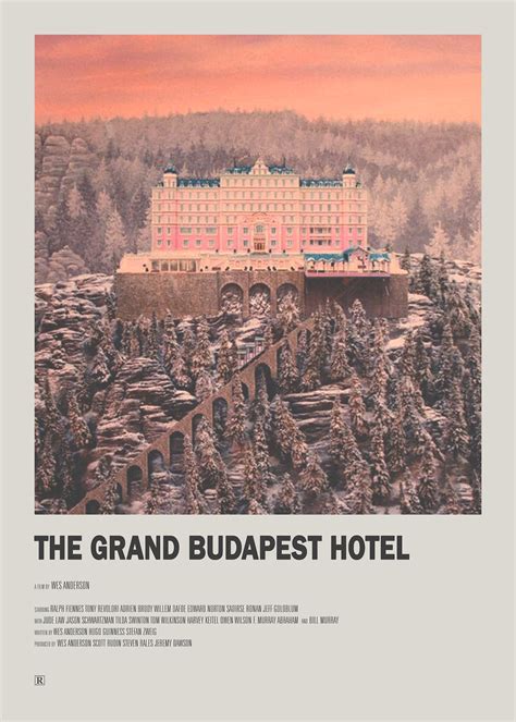 Minimal Movie Posters – The Grand Budapest Hotel Minimal Movie Poster
