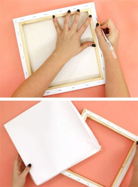 How to Make DIY Reverse Canvas Art - Persia Lou