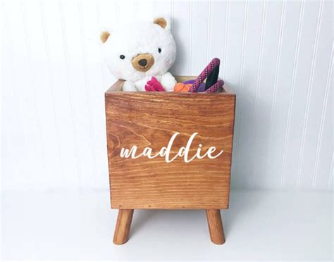 Dog Toy Box Puppy Toy Box Pet Toy Box Storage Pet Toy Organization Wood ...