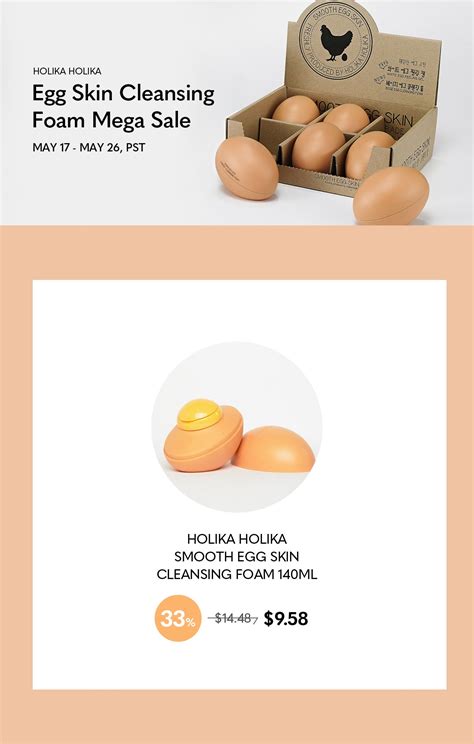 Holika Holika Egg Skin Cleansing Foam Mega Sale **END – DODOSKIN