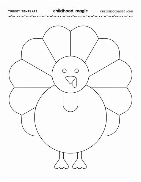 Turkey Template | Fanny Printable