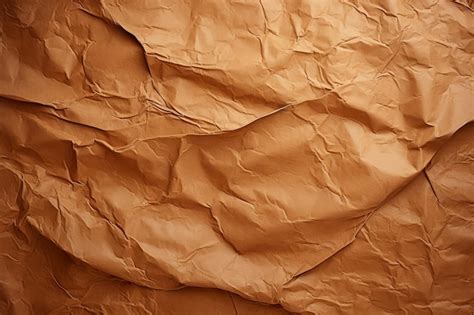 Premium Photo | Crumpled brown wrapping paper background