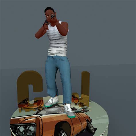 STL file San Andreas Cj・3D printing idea to download・Cults