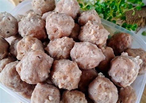 Resep Bakso sapi homemade oleh Yuyun S - Cookpad