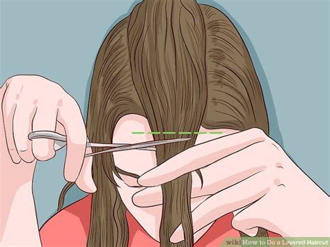 How to Do a Layered Haircut: 12 Steps (with Pictures) - wikiHow | Cut own hair, Diy hair layers ...