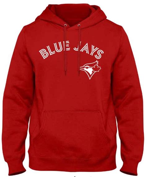 bulletin mlb toronto blue jays team logo wordmark hoodie red