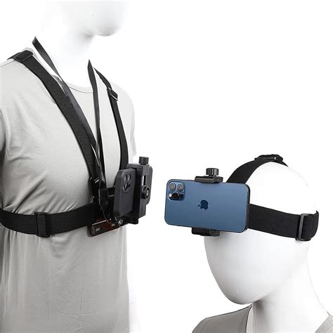 Mobile Phone Chest Strap Harness Mount Head Strap Holder Kit for POV