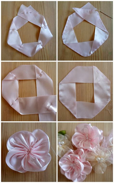 Tulle and ribbon flowers – Artofit
