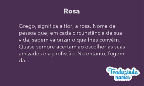 Significado do nome ROSA. Detalhes e origem do nome ROSA - Nomes ...