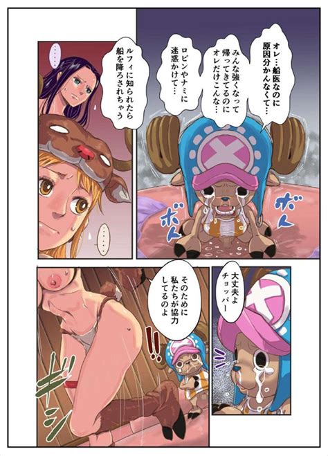 ≪ワンピース≫ 思春期のトナカイを何とかしてくれよ！チョッパーの性欲が爆発してロビンにズコズコ！一旦冷静になったらナミのアナルにズコズコ♪ ...
