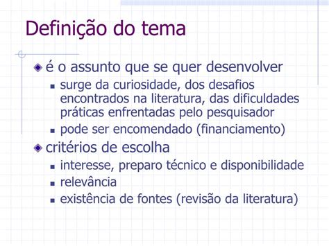 O Que É Tema Do Texto - PPT - Definição do tema PowerPoint Presentation, free download - ID:937178