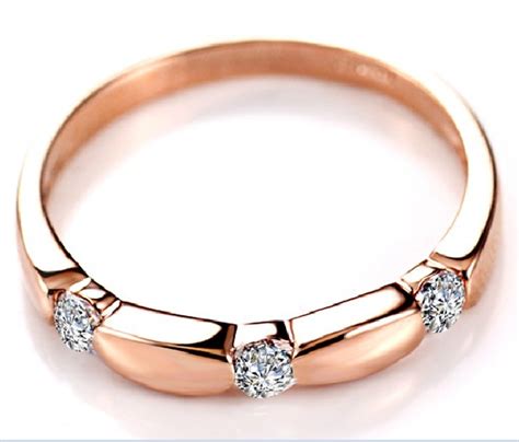 Diamond Wedding Band for Women in 10k Rose Gold - JeenJewels