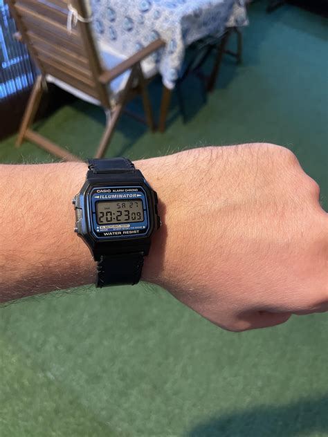 My F105 with leather band : r/casio