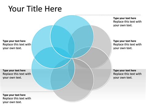 PowerPoint Slide - Venn Diagram - Blue - 6-Circles - PL134 ...