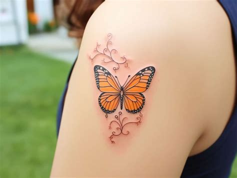 Orange Butterfly Tattoo Meaning: Unveiling the Symbolism of a Colorful ...