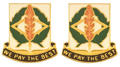 finance battalion distinctive unit insignia  pay