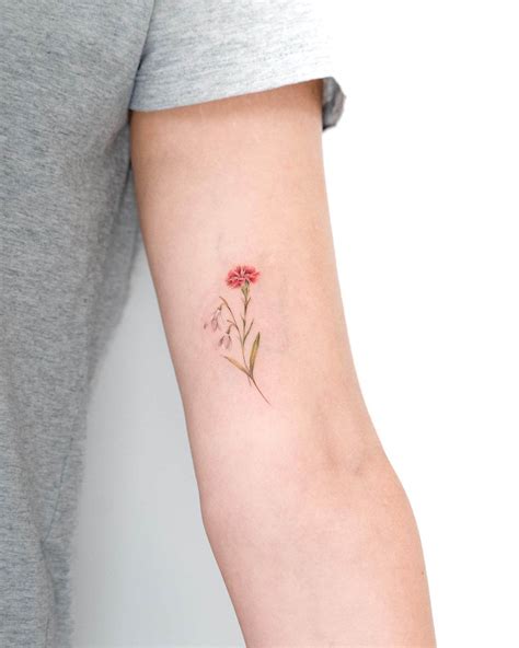 Why Birth Flower Tattoos January Are Becoming A Popular Choice For Those Looking To Represent Their Unique Winter Identity 2