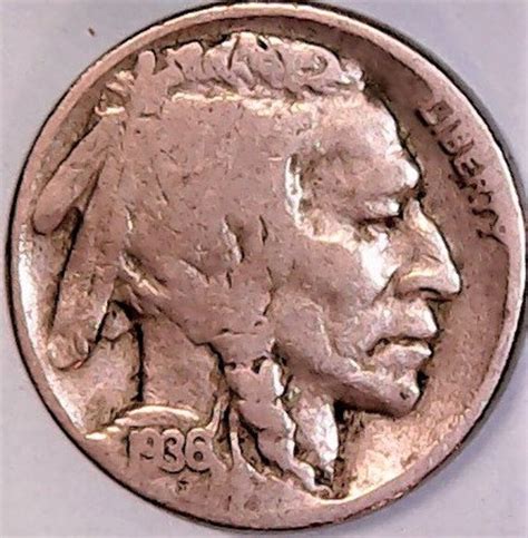 1936 Plain Buffalo Nickel No Mint Mark Number G9 in Very Good - Etsy