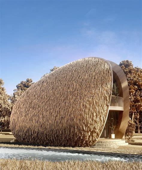 shell house  mussel shaped modern family recreation center