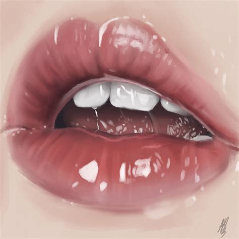 painted these juicy lips in procreate :) what do you think? : r/ProCreate