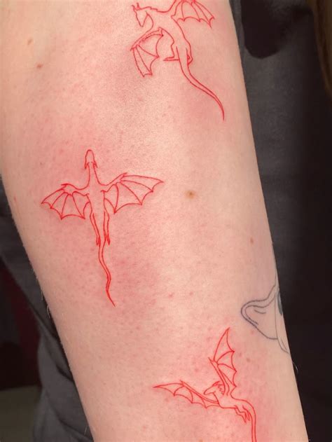 New tattoo | Modern tattoos, Red ink tattoos, Red tattoos