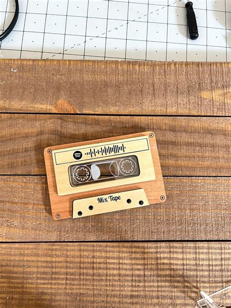 Personalized Retro Mixtape with Spotify code Laser | Etsy
