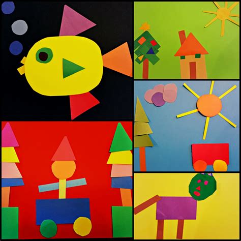 Shape Art | Math art projects, Elementary art projects, Math art