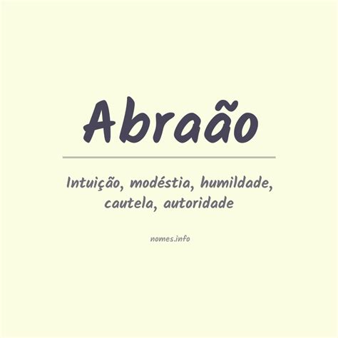 Significado Do Nome Abraão - 7