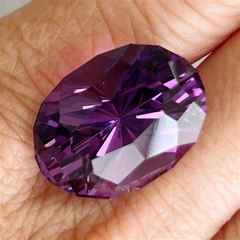 amethyst regal radiant cut  carats john dyer gems