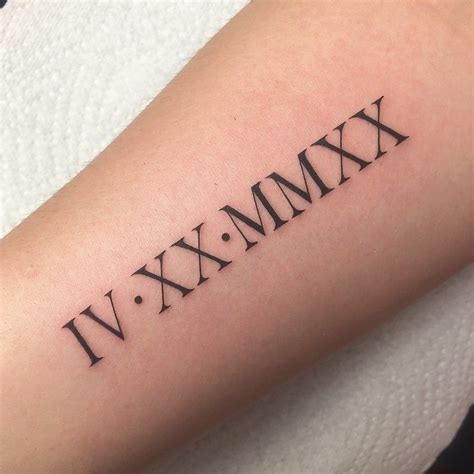 30 roman numerals tattoo ideas for men and women – Artofit