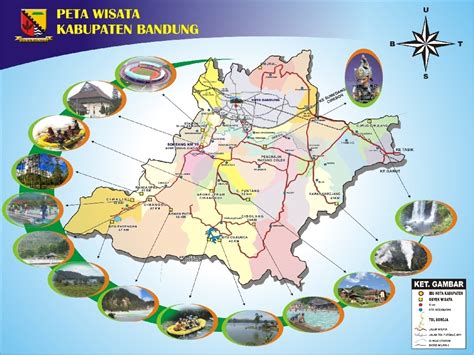 peta lengkap indonesia peta wisata kabupaten bandung