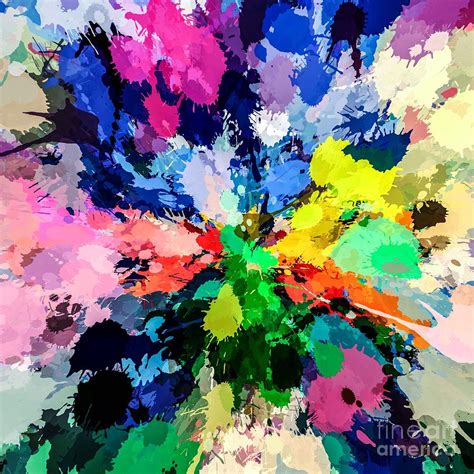 Colorful Paint Splash Digital Art by Sheila Wenzel | Fine Art America