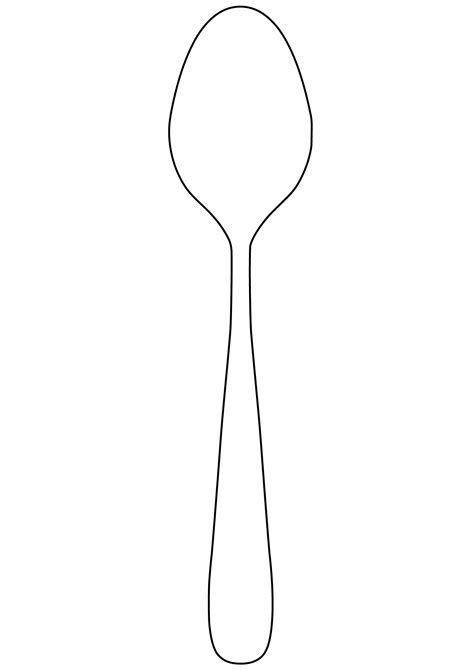 Shape of Spoon | Free Printable Papercraft Templates