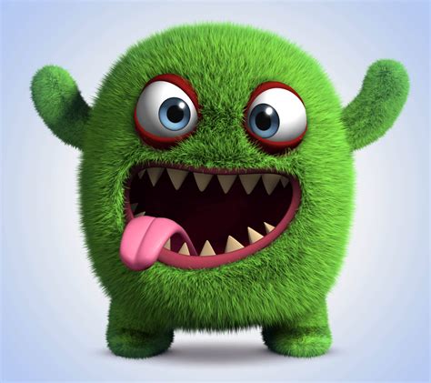 Download 3d Green Monster Image Wallpaper | Wallpapers.com