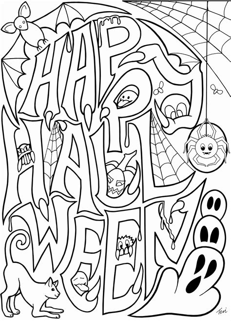 Easy Halloween Coloring Pages at GetColorings.com | Free printable